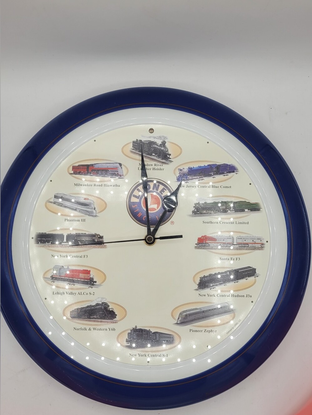 Lionel Vintage  Railroad-Themed Wall Clock with Train Motifs